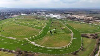Aerial view of Cheltenham Racecourse ahead of The Festival meeting screenshot 2