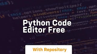 python code editor free