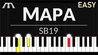 Video thumbnail of "Mapa (SB19, Ben&Ben) - EASY Piano Tutorial"