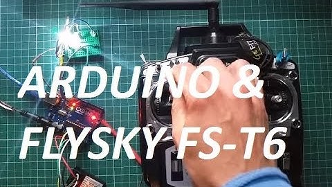 RC FlySky FS-T6 Transmitter with FS-R6B 2.4Ghz Receiver & Arduino Uno Digital Ouput