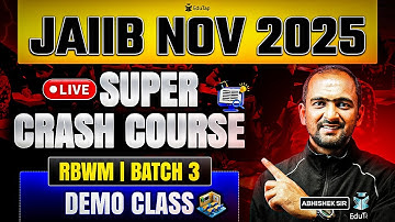 JAIIB Nov 2025 Online Course | JAIIB RBWM Crash Course Classes | JAIIB RBWM Exam Preparation