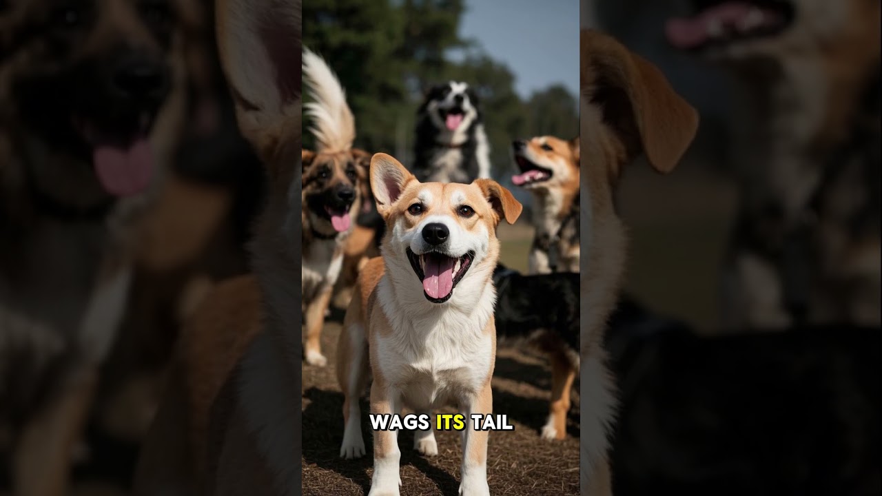 How Dogs Communicate with Their Tails 🐶 | Dog Behavior Explained #Shorts  #dogfacts #dogeducation