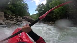 Middle and lower Sermenza kayaking