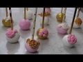 Making elegant cake pops