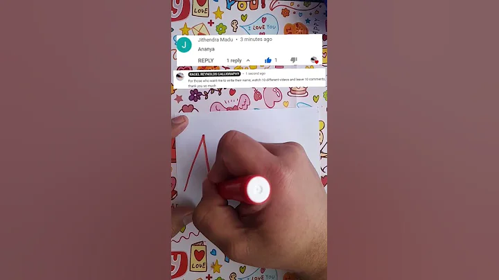 Amazing Subscriber Suggest to write their name: Calligraphy Art Writing #Shorts #ArtShorts #Ad