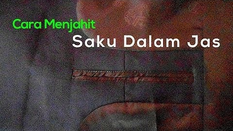Cara Menjahit Saku Bobok (Paspoal) Jas Bagian Dalam - Tailor Sewing