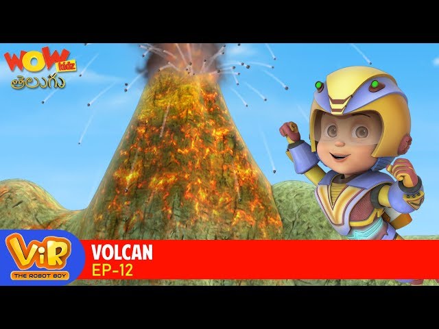 Vir: The Robot Boy In Telugu | Telugu Story | Kathalu | Volcano | Ep 12 | WowKidz Telugu class=