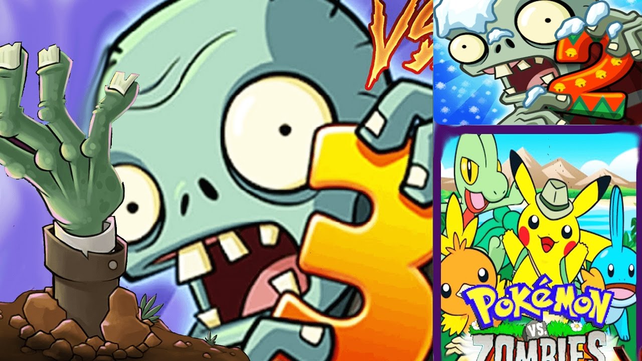 plants vs zombies 2 1 3 vs pokemons vs zombies youtube