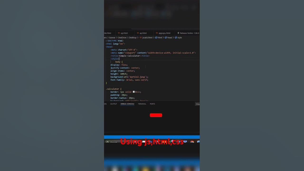 Simple calculator using html,css,js #html #css #javascript #calculator ...