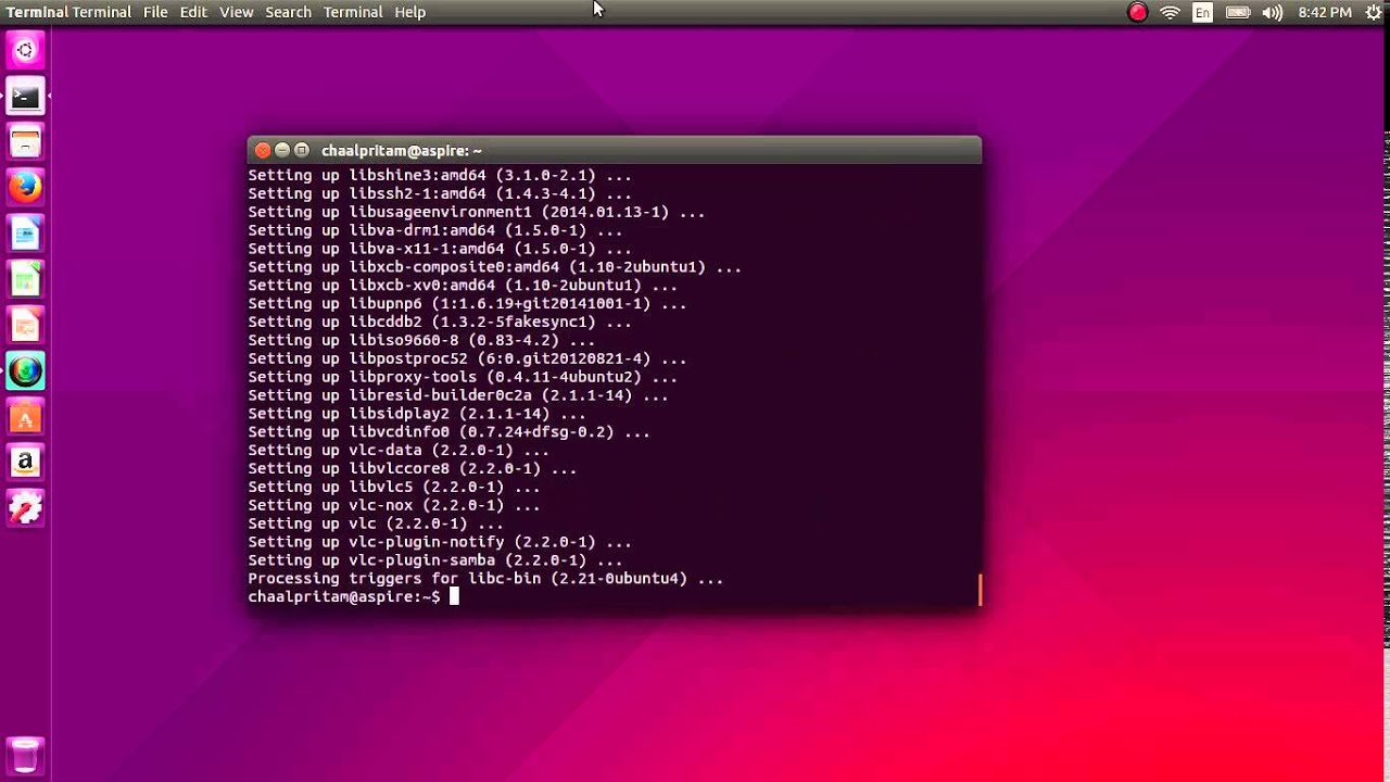 Ubuntu 15.04 - How to Install and Run VLC Media Player - YouTube