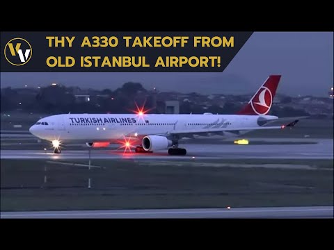 [HD] THY Airbus A330-300 takeoff at Istanbul Ataturk Airport - 10/10/2015