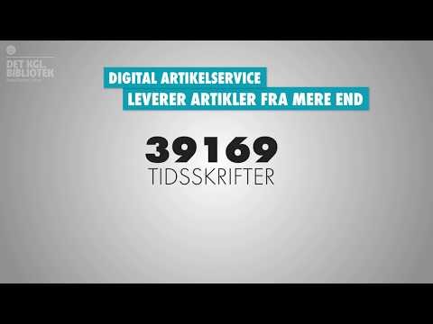 Digital Artikelservice - det er pærelet