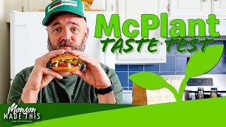 McPlant Taste Test OR vegan goes to McDonalds for the first time in 6 years - New Plant-Based Burger