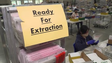 Inside a US mail-in voting facility