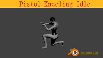 How to Hold Pistol With Animation Blender 2.79b 2021 P4 |By PFG
