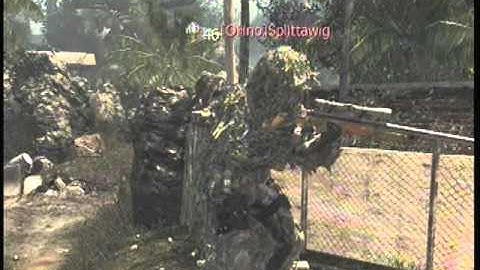 MW3 Unbelievable Throwing Knife Game Winning Kill Cam