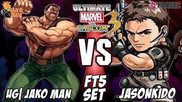 UMVC3 Parsec FT5 Set - UG| Jako Man (GR/Haggar/Nemesis) VS Jasonkido (Chris/Dormammu/Sentinel)