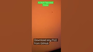 How to download a file from GitHub - PjTech Tips and Tricks