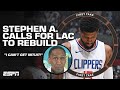 CLEAN HOUSE  Stephen A INSISTS the LA Clippers break up their Big 3  First Take
