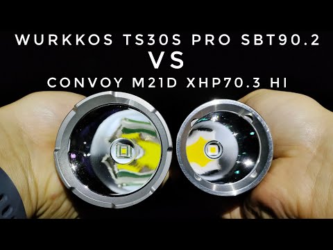 Wurkkos TS30S Pro SBT90.2 vs Convoy M21D XHP70.3 HI