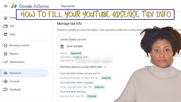 TAX INFO YOUTUBE ADSENSE | How to fill and submit Google Adsense tax info | Lower your tax rate
