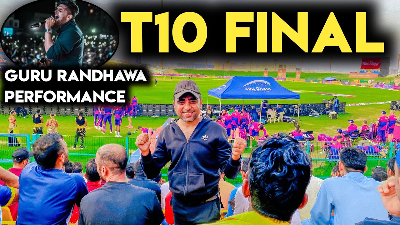 T10 Abu Dhabi Final Match vlog guru randhawa performance dubai bike
