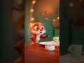 The Fox’s Cookie Tower Collapse#ViralShort #FunnyAnimation #PixarStyle #CuteAnimals #CookieTowerFail