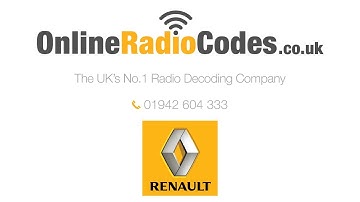 🚗All Renault Radio Codes Unlocking Your Renault Stereo In Minutes.