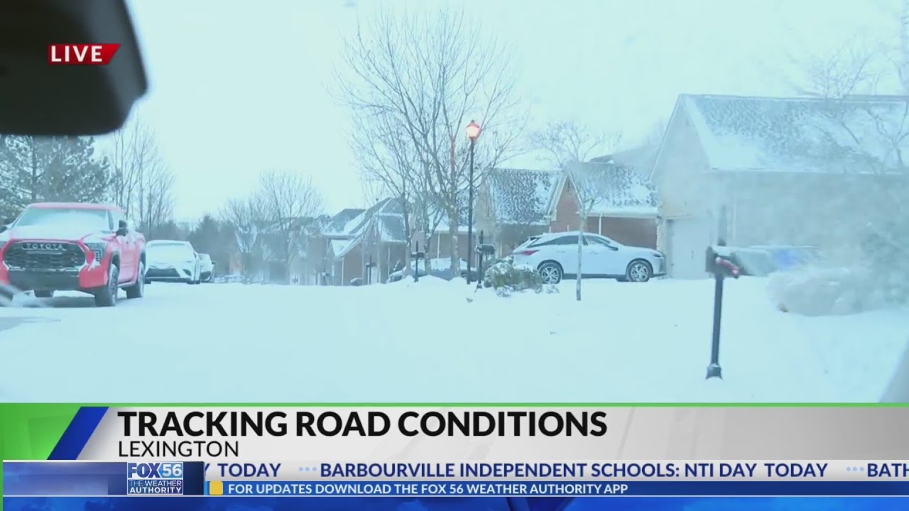Tracking road conditions in Lexington - YouTube