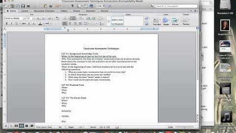 Classroom Assessment Techniques (CATs)