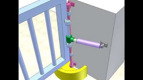 Gate to open inward uphill 2b