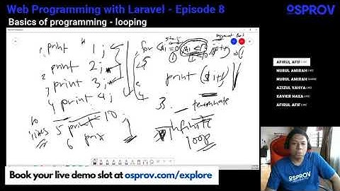 Coding with PHP Laravel EP8 - Basics of coding - looping
