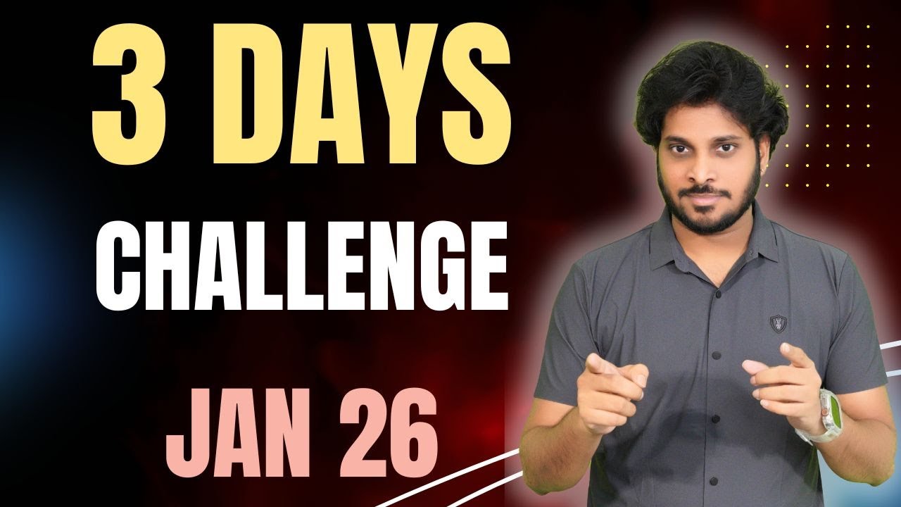 3-дневный челлендж | Экзамены CA | Просто сосредоточься