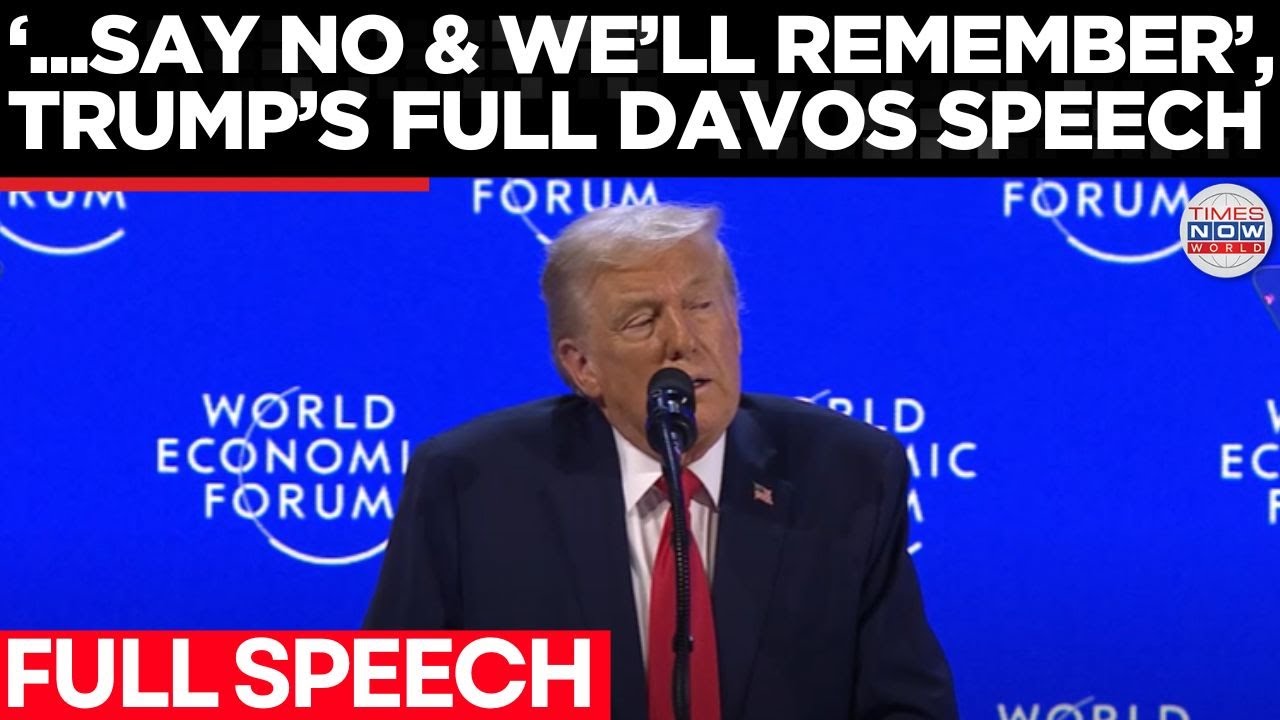 TRUMP DAVOS 2026 FULL SPEECH: NATO, Greenland, Ukraine