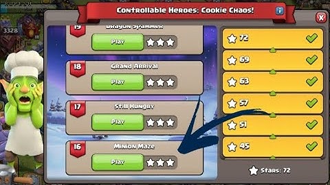 Controllable Heroes: Cookie chaos | MINION MAZE | LEVEL 16 | COC #coc #minionmaze #viral