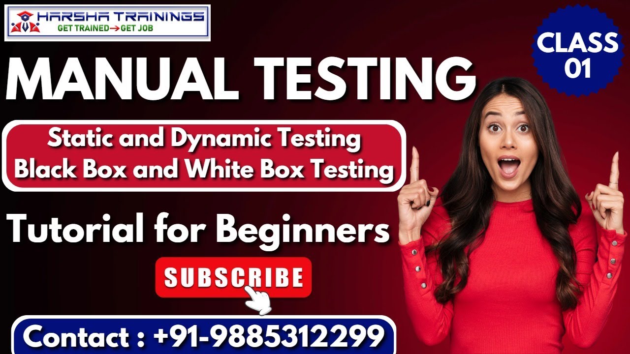 Manual Testing Class 01 | Static and Dynamic Testing | Black Box and ...