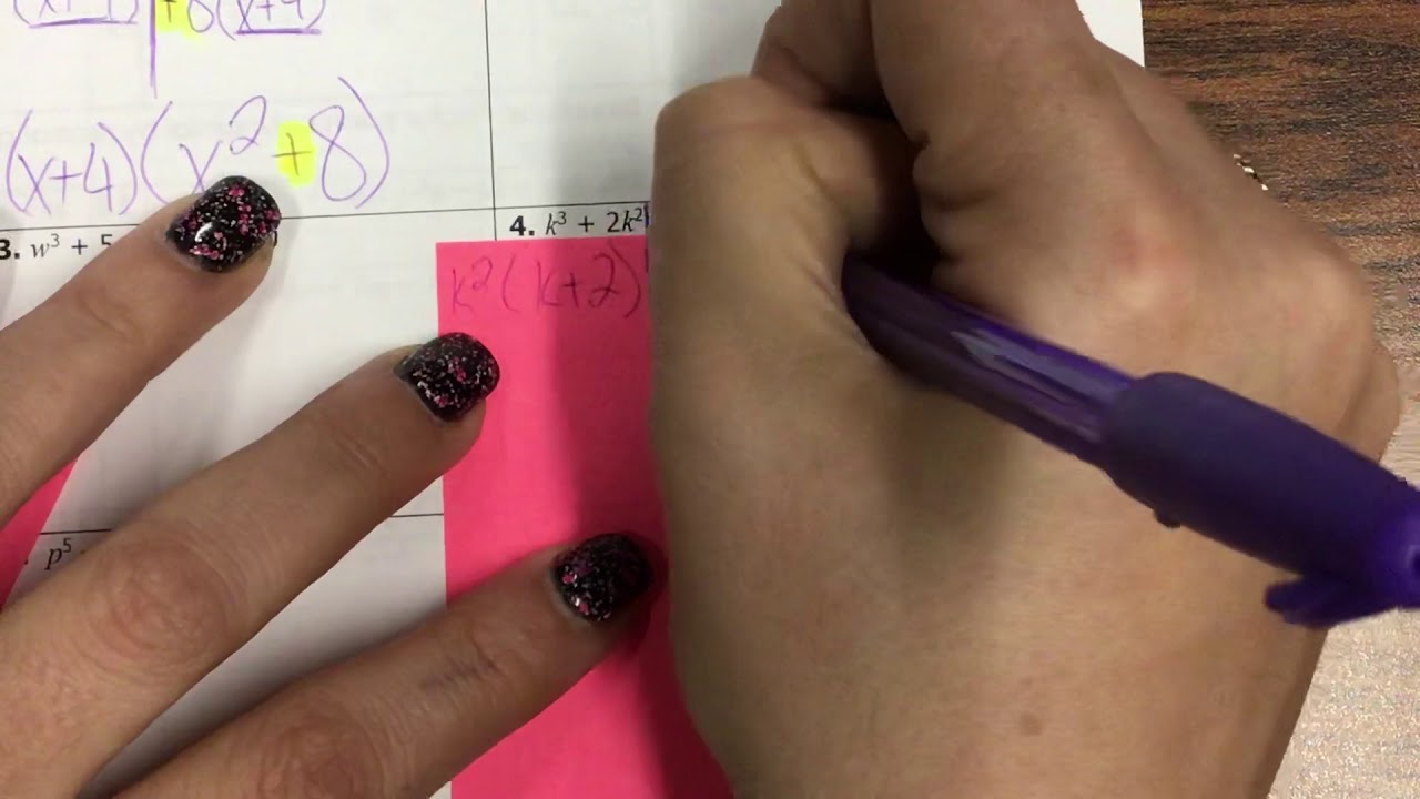 Factoring Polynomials With 4 Terms YouTube Factoring Polynomials With 4 Terms YouTube