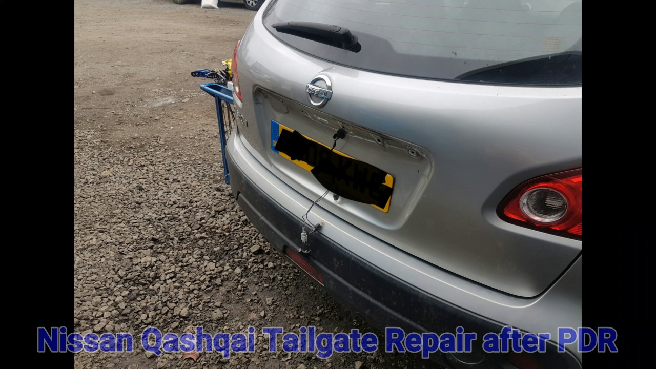 Repair the handle of the tailgate NISSAN QASHQAI 