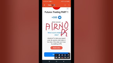 Future Trading Answer | Future Trading Part 1 Youtube Video Task | Future Trading Part 1 +500 Cats