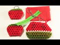 যে কোনো ব্যাগে কাপড় লাগানোর সহজ নিয়ম/Easy way to attach cloth and zipper inside the beaded bag