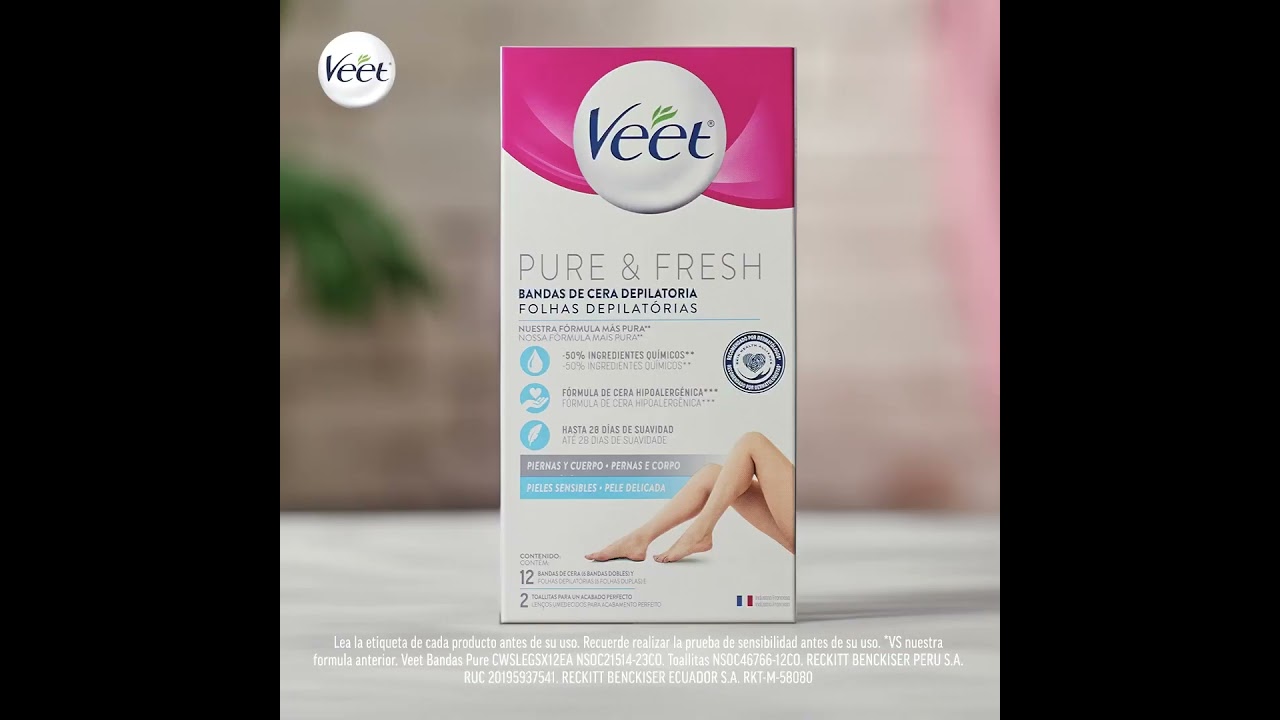 Veet Bandas Depilatorias Corporales de Cera Fría