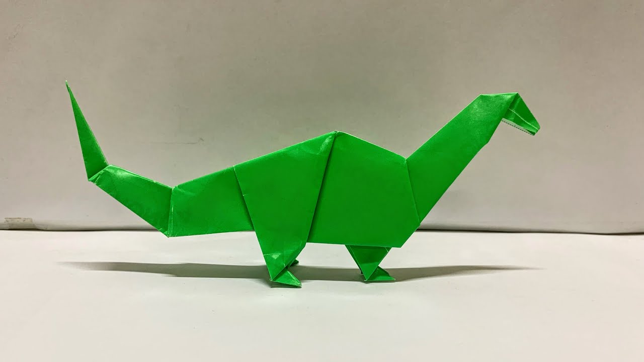 How To Fold Dinosaur Riojasaurus | Origami Dinosaur Riojasaurus Paper | Origami Tutorial