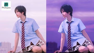 Anime Effect II Simple and Easy II Photopea Tutorial