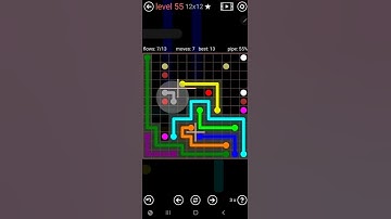 How To Solve Flow Free Star Field Pack Level 55 12x12 Hard Board Walk Through Solution Walkthrough