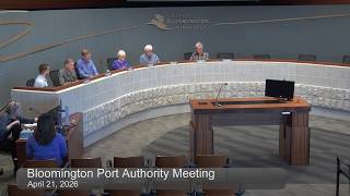 April 21, 2026 Bloomington Port Authority Meeting
