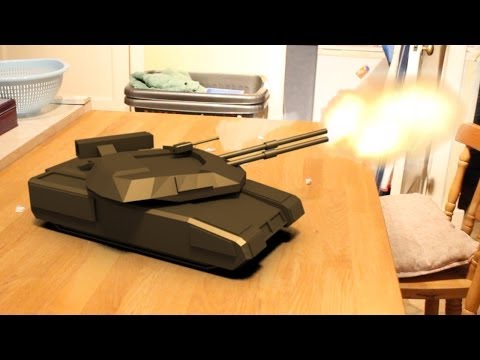 3D Tank in Kitchen | Blender camera tracking test