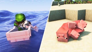 This mod adds REALISTIC PHYSICS (MOBS, WAVES, SMOKE, BLOCKS, WIND) to Minecraft | Physics 1.20.1 screenshot 2