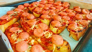 Без заморочек! Мини-пицца из хлеба: быстро и нереально Вкусно!