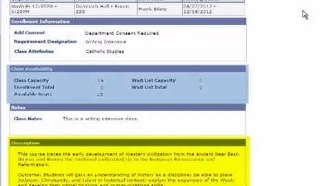 Enrolling in Classes