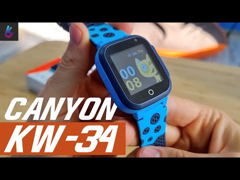 Детские умные часы Canyon Sandy KW 34 обзор (KIDS SMARTWATCHES)